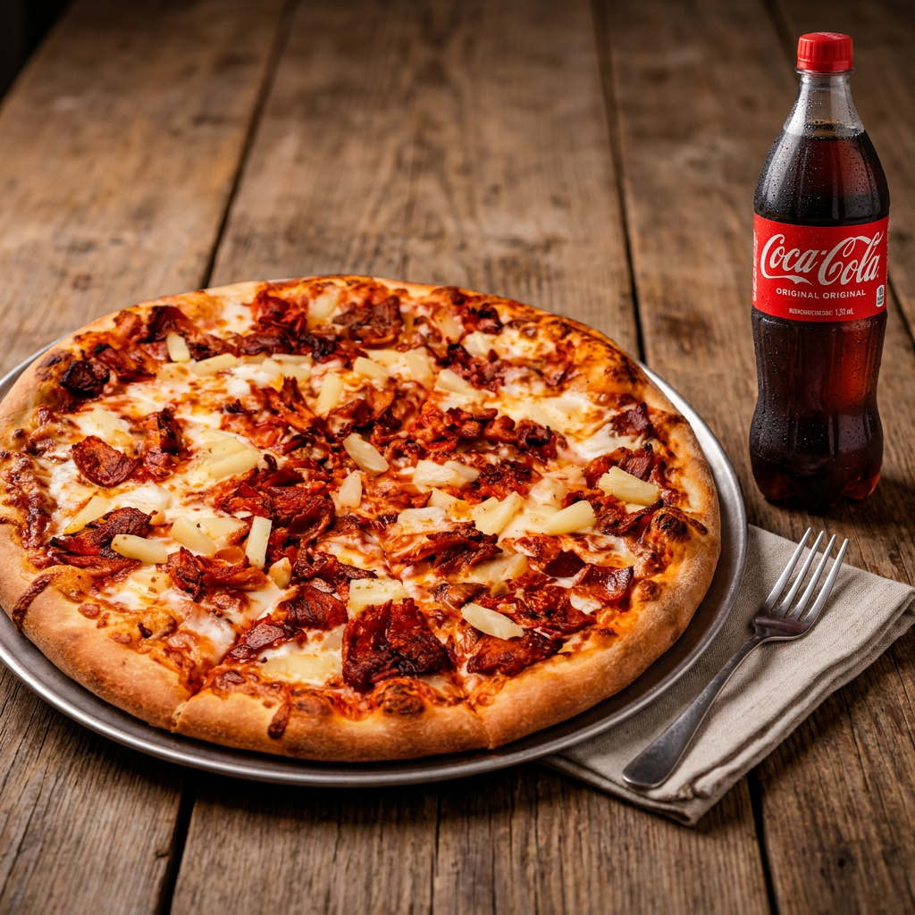 Paquete 1 Pizza Pastorera + 1 Coca 1.3LT
