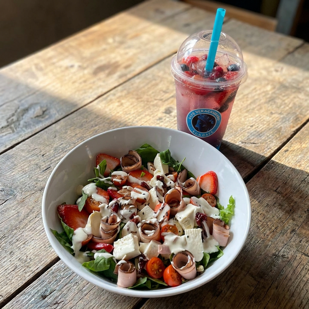 Ensalada+Tisana frutos rojos