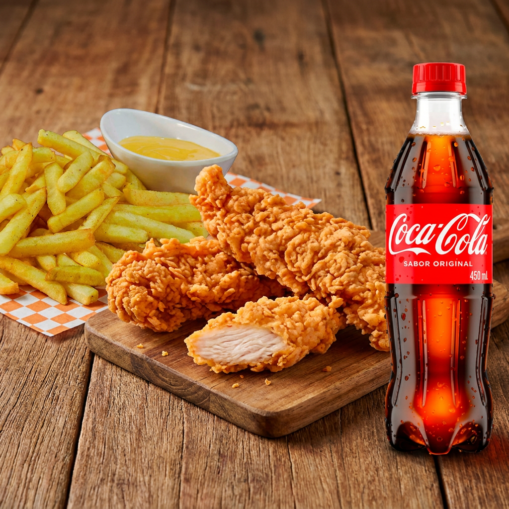 Combo Tiras + Papas + Refresco