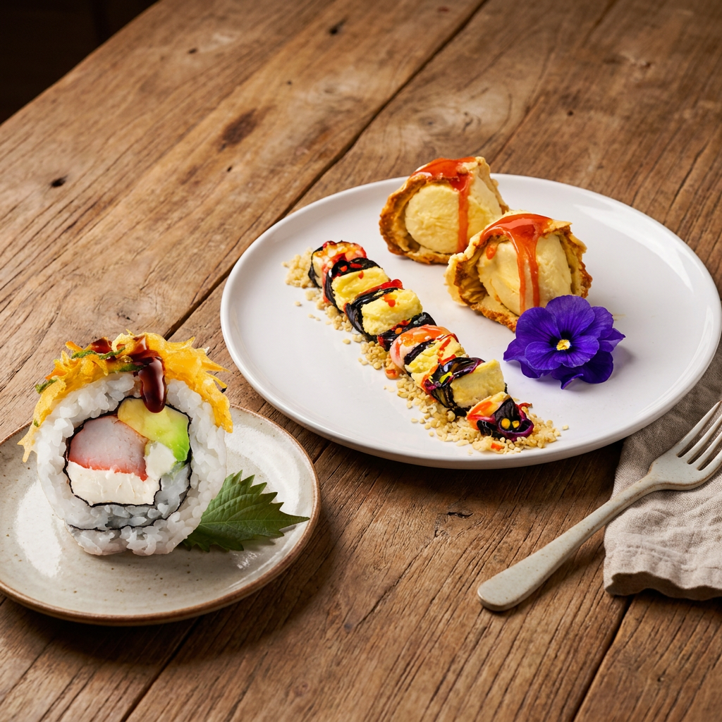 3 Kushiagues Plátano con Queso Manchego