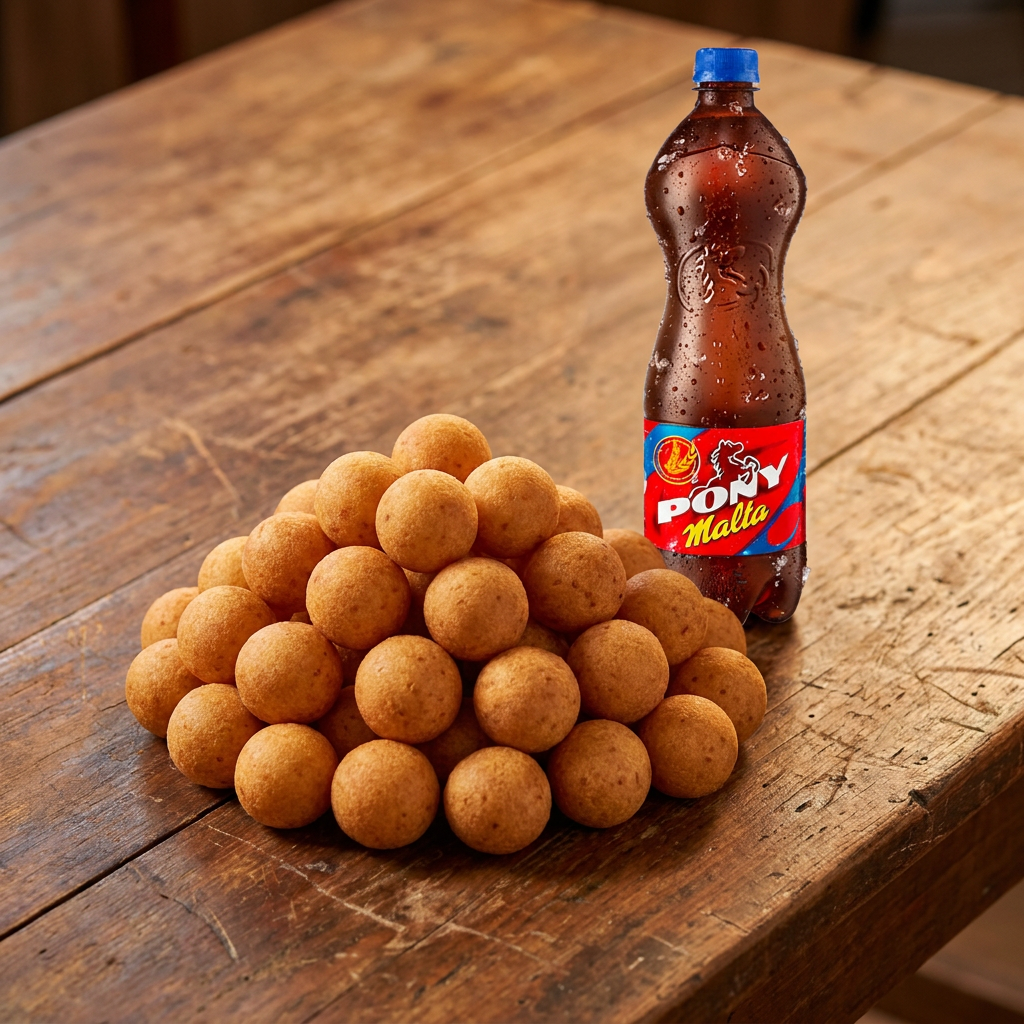 40 Mini Buñuelos + Malta Litro