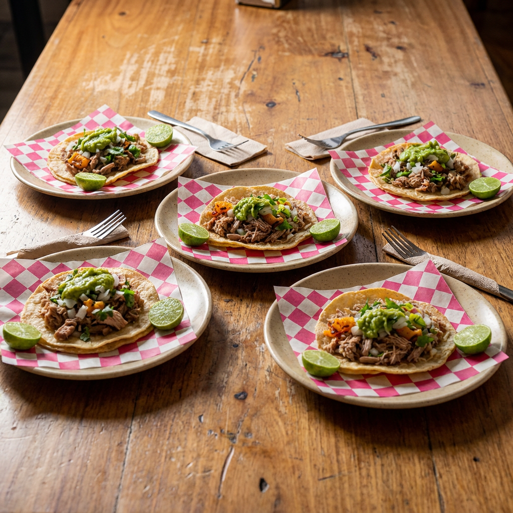 Orden de 5 Tacos de Carnitas de Maciza