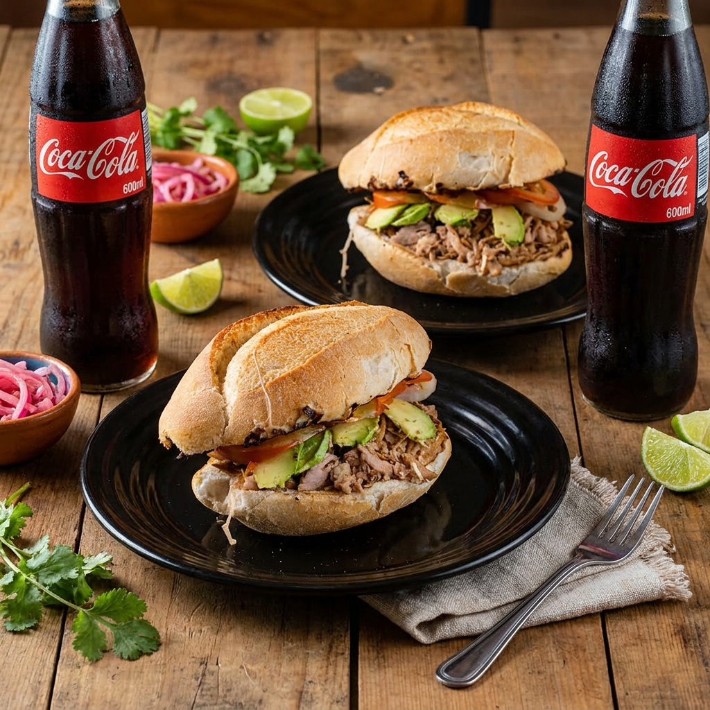 Combo Pareja 2 Tortas+ 2 Refrescos de 600 ml.