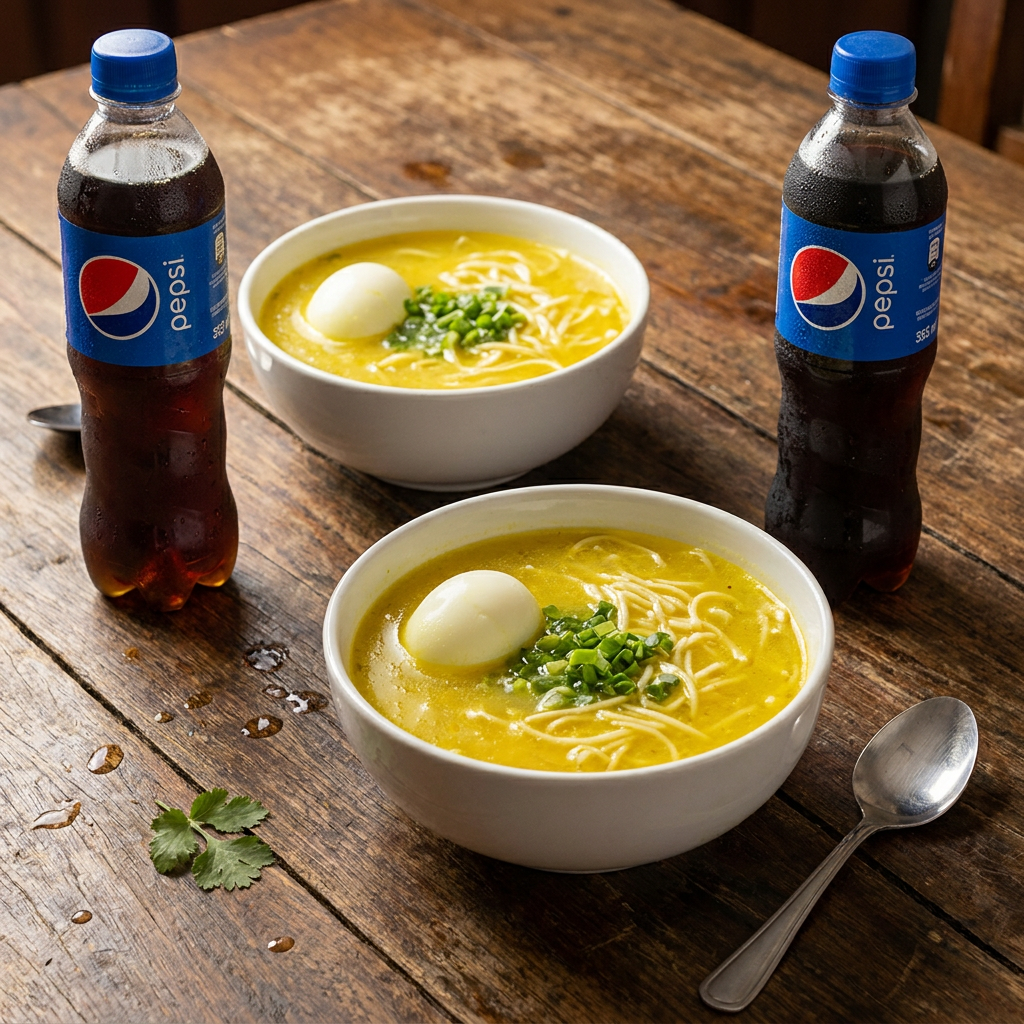 Combo para 2 (2 Caldos con Huevo + 2 Pepsi)