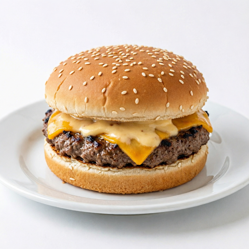 Hamburgão com Cheddar Pão macio, hambúrguer suculento e uma generosa camada de cheddar cremoso, formando uma combinação irresistível. Complete seu pedido adicionando uma bebida gelada! Acrescente uma bebida gelada ao seu pedido e aproveite ainda mais.