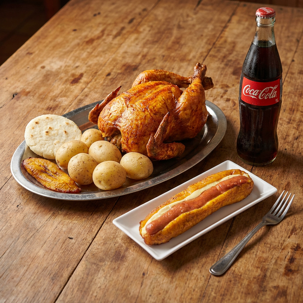 Combo Un Pollo Asado + Gaseosa 1L