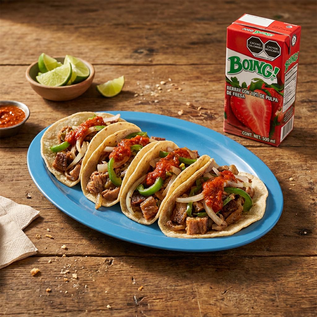 Combo Personal 2 (4Tacos+ 1Boing Fresa)