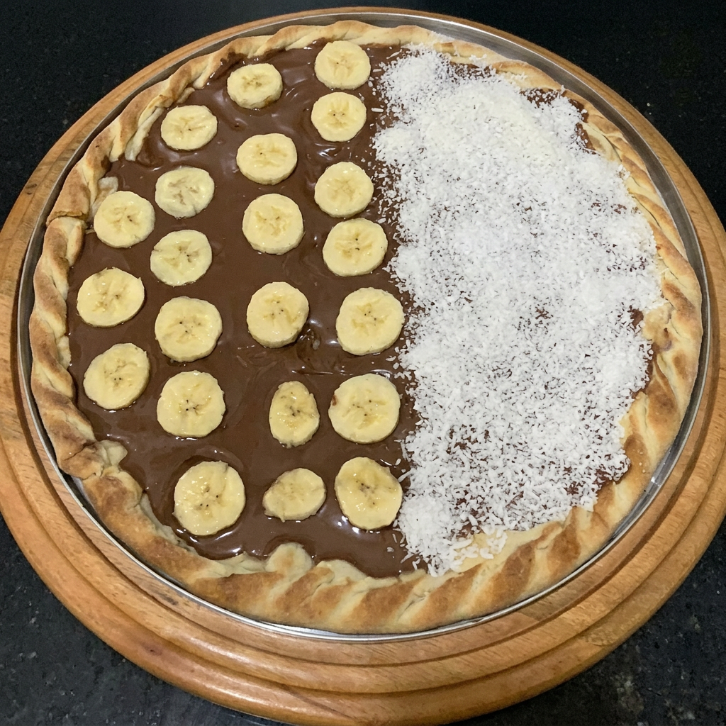 Deliciosa pizza brotinho (4 pedaços) com 2 opções de sabor à sua escolha + borda recheada grátis de acordo com o recheio escolhido.