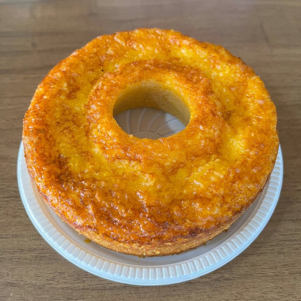 O clássico que nunca sai de moda. Bolo de milho verde, fofinho, cheiroso e assado no dia. Feito sem conservantes e com muito sabor. Impossível comer uma fatia só! 🌽☕