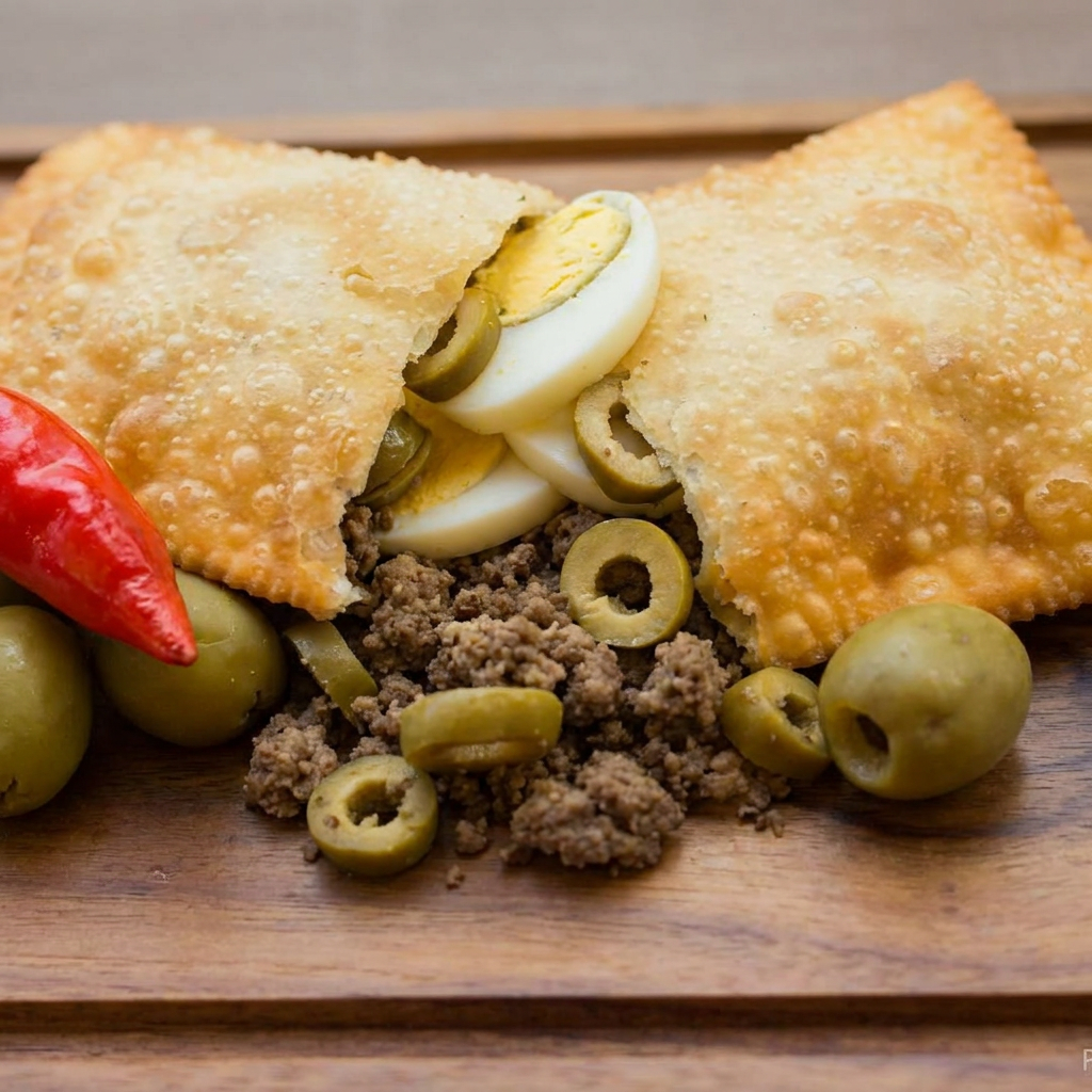 Carne, Ovo E Azeitona
