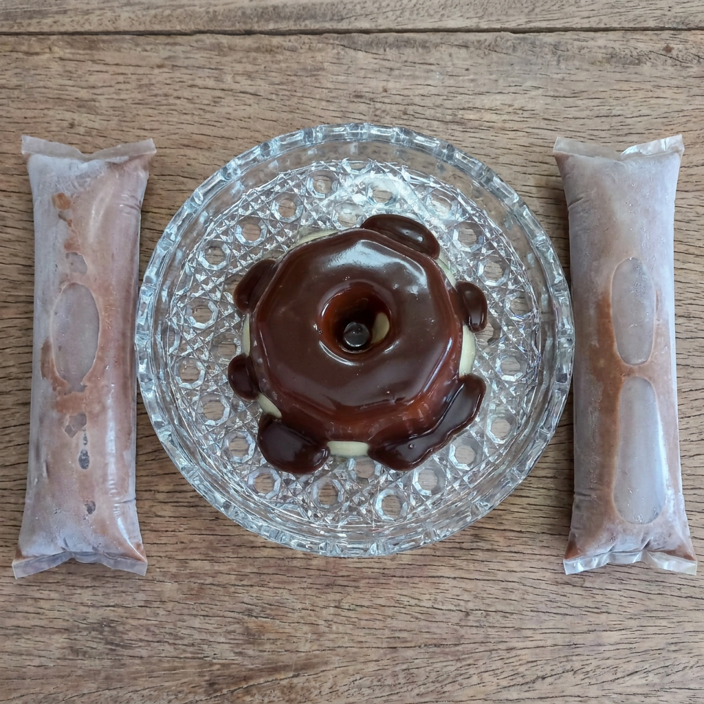 Um pudim de leite Ninho super cremoso com um toque especial de Nutella. Uma explosão de sabor.