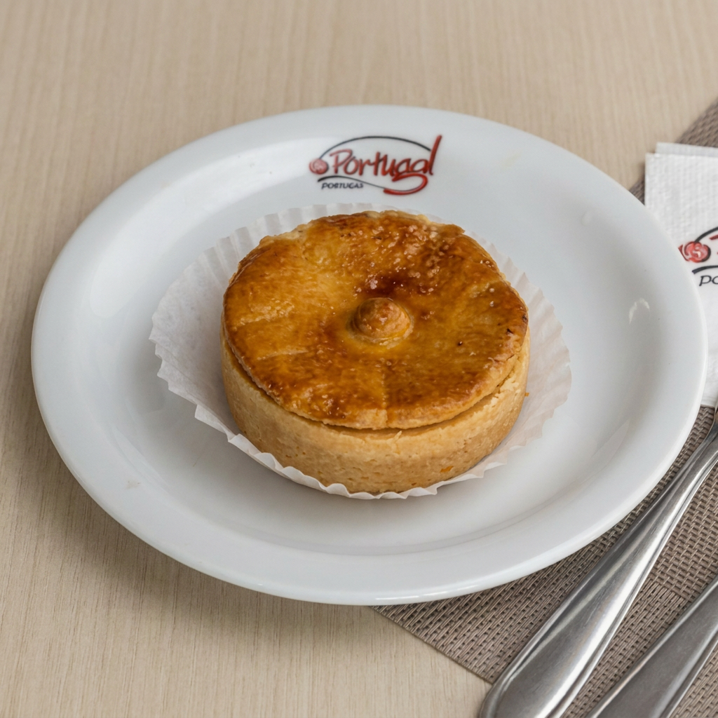 Mini torta feita de massa de empada, recheada com palmito.