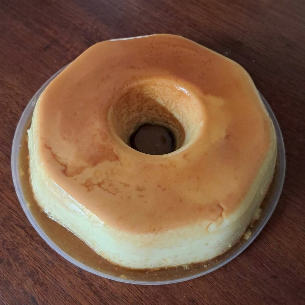 Deguste um incrível 'Pudim 4 Leites', uma autêntica jóia da categoria 'Doces Artesanais'. Este deleite é meticulosamente preparado com quatro tipos de leite, composto por leite integral, leite condensado , creme de leite e leite em pó que o torna extremamente cremoso e rico em sabor. Seu topo dourado e caramelizado é a coroa perfeita para sua textura suave e luxuosa. A cada mordida, você experimentará uma explosão de sabor que é acentuada pela combinação perfeita de leites. Este é o pudim que transporta você a uma experiência culinária única, onde o simples ato de comer se transforma em um momento memorável.