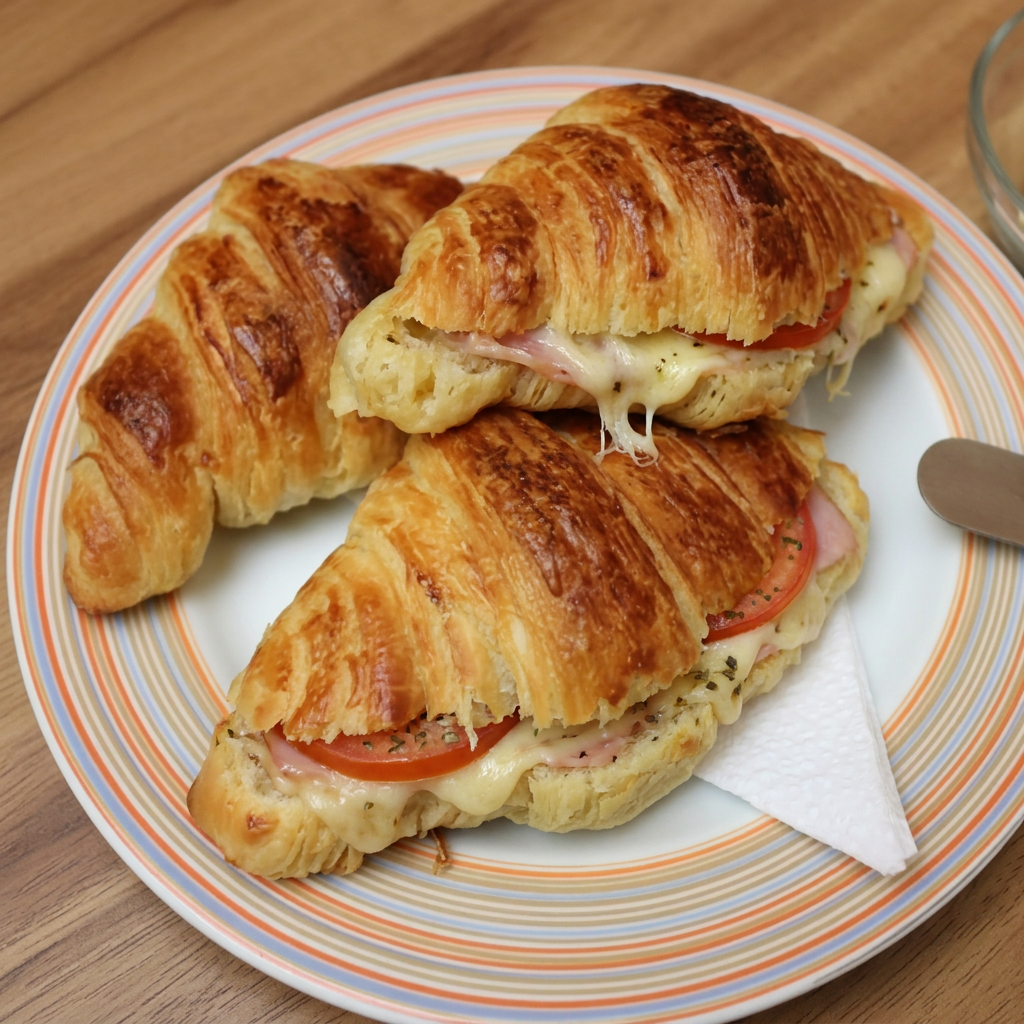 Presunto, queijo, tomate e oregano