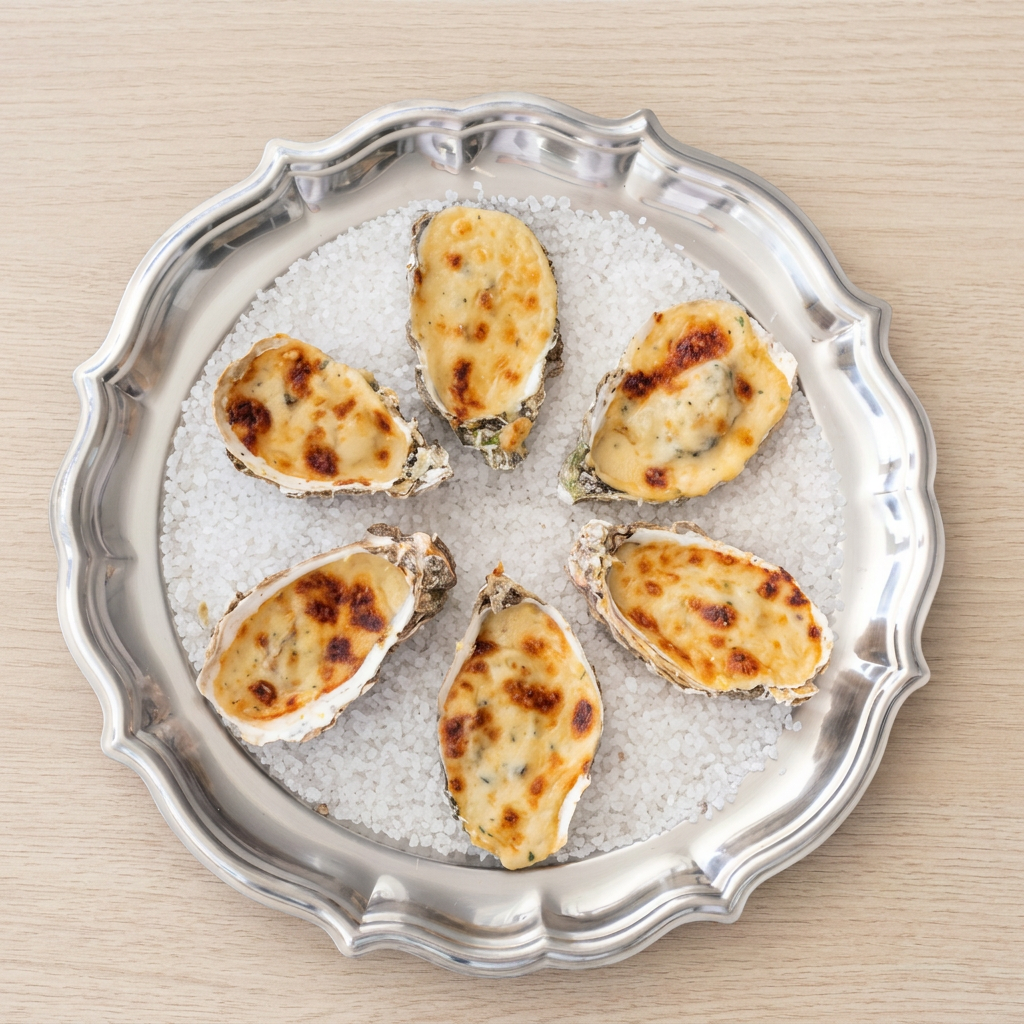 Deliciosa Ostra com catupiri e Queijo.