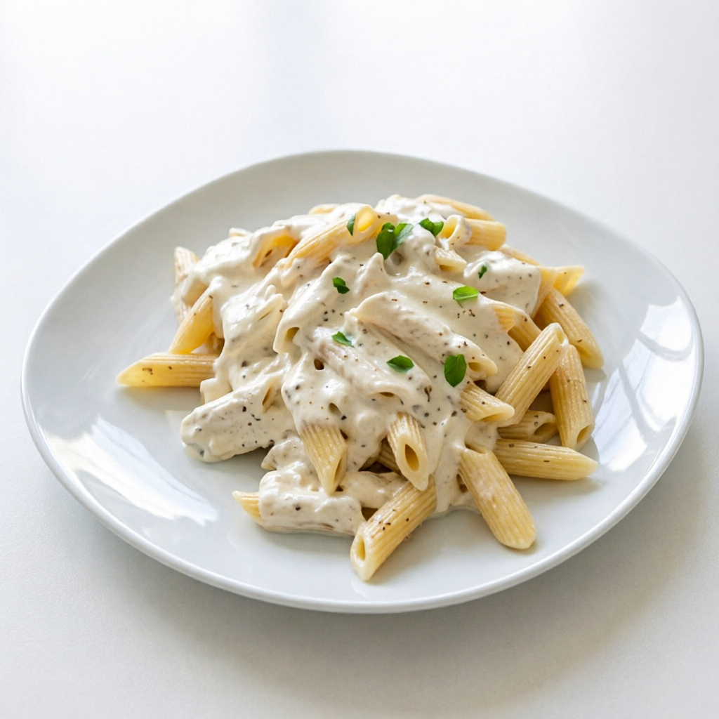 Deliciosa massa fresquinha envolvida ao nosso molho bechamel, famoso molho branco. ( não contém carne). Um ótimo prato bom e barato. serve 1 pessoa.