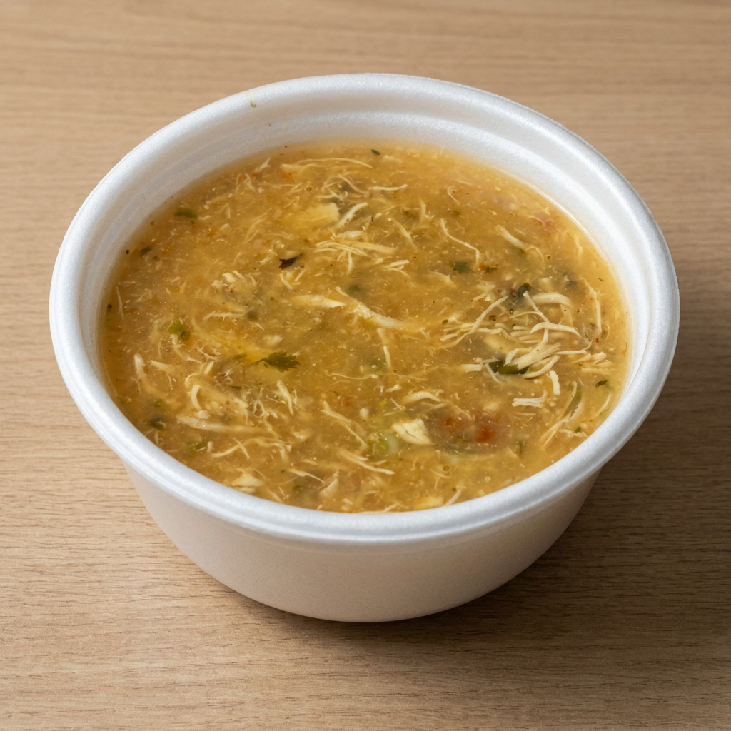 Frango desfiado com calabresa.
