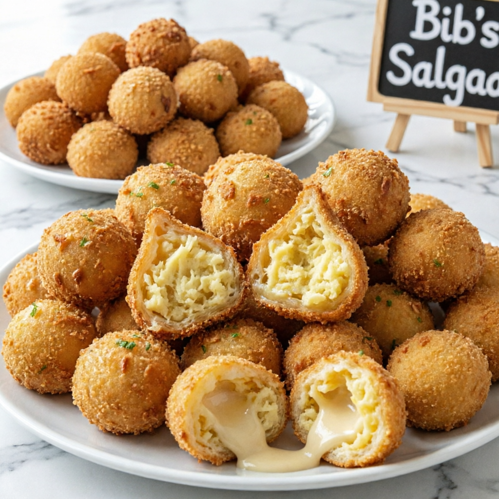 50 Mini coxinhas de 16g cada un + 50 mini bolinho de queijo de 16g