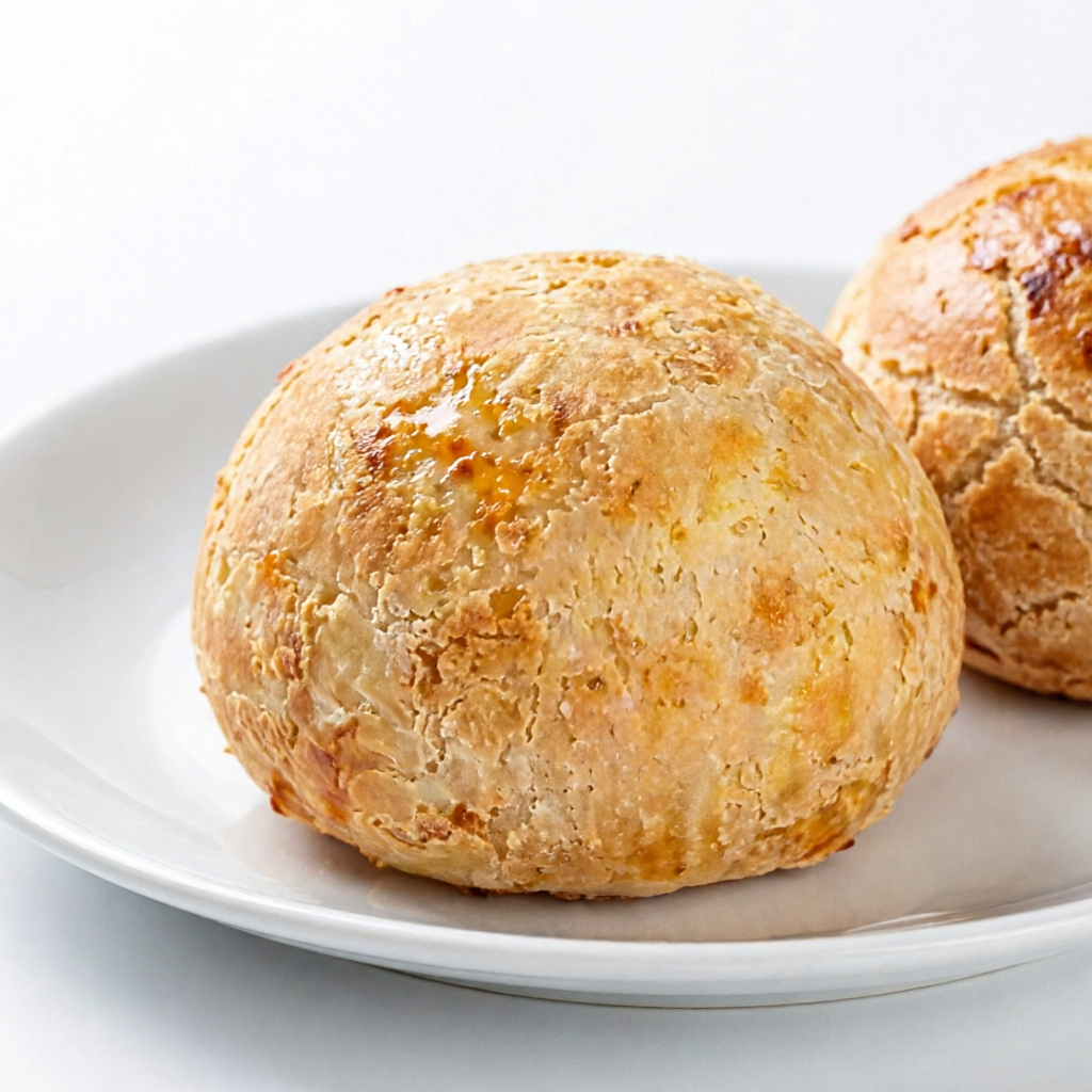 Pão de queijo 100 g. Obs : Foto ilustrativa com várias unidades de pão de queijo de 100g cada.