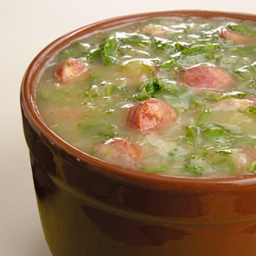 PRODUTO CONGELADO.FOTO ILUSTRATIVA.Apresentamos o Caldo com Couve, Batata e Calabresa em Cubos – uma iguaria que traz aconchego e sabor à sua mesa. Este caldo é preparado com ingredientes frescos e selecionados, proporcionando uma experiência deliciosa e nutritiva.