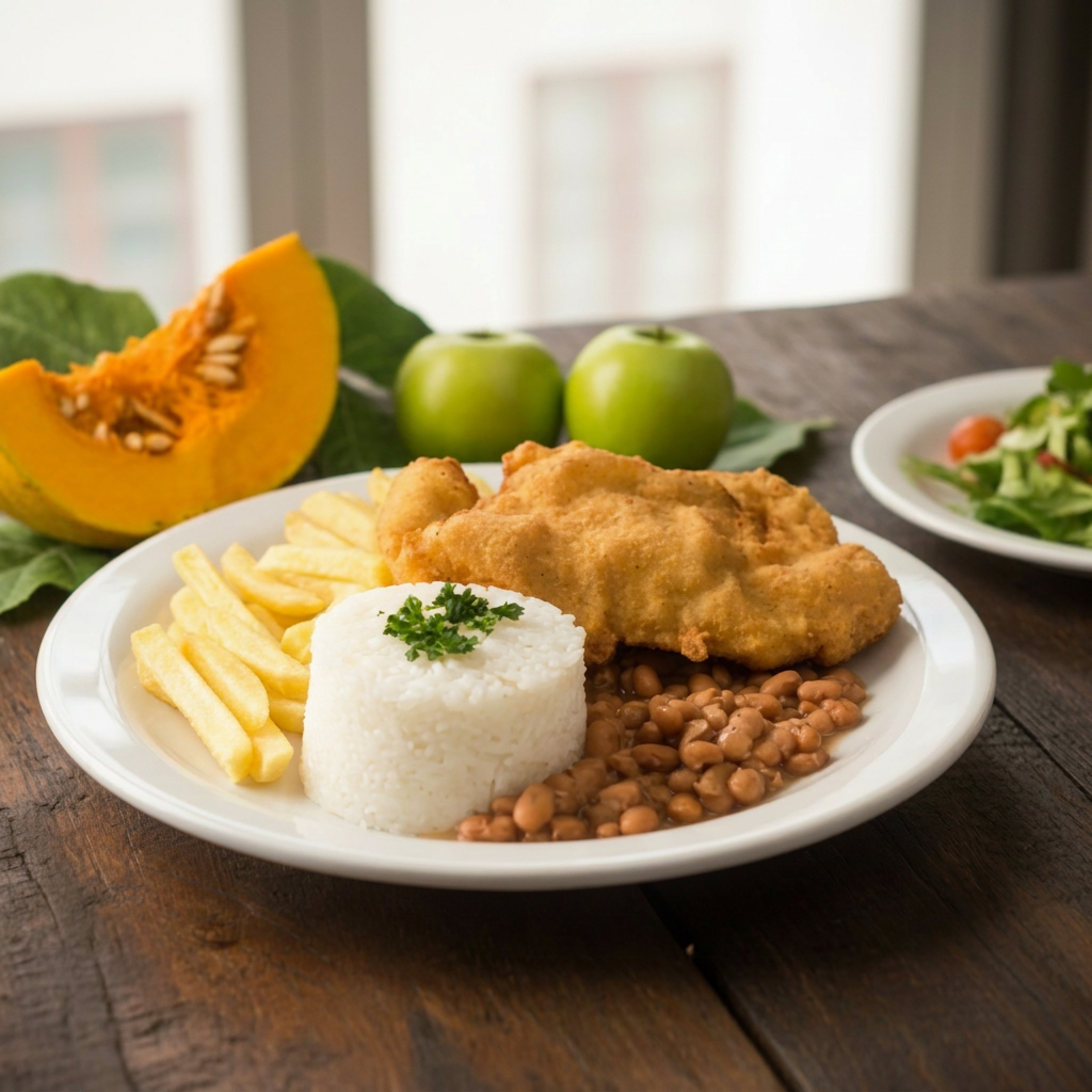 NÃO FAZEMOS ALTERAÇÃO NO PRATO. Prove nossa deliciosa milanesa, acompanhado de feijao e arroz fresquinhos e fritas crocantes.