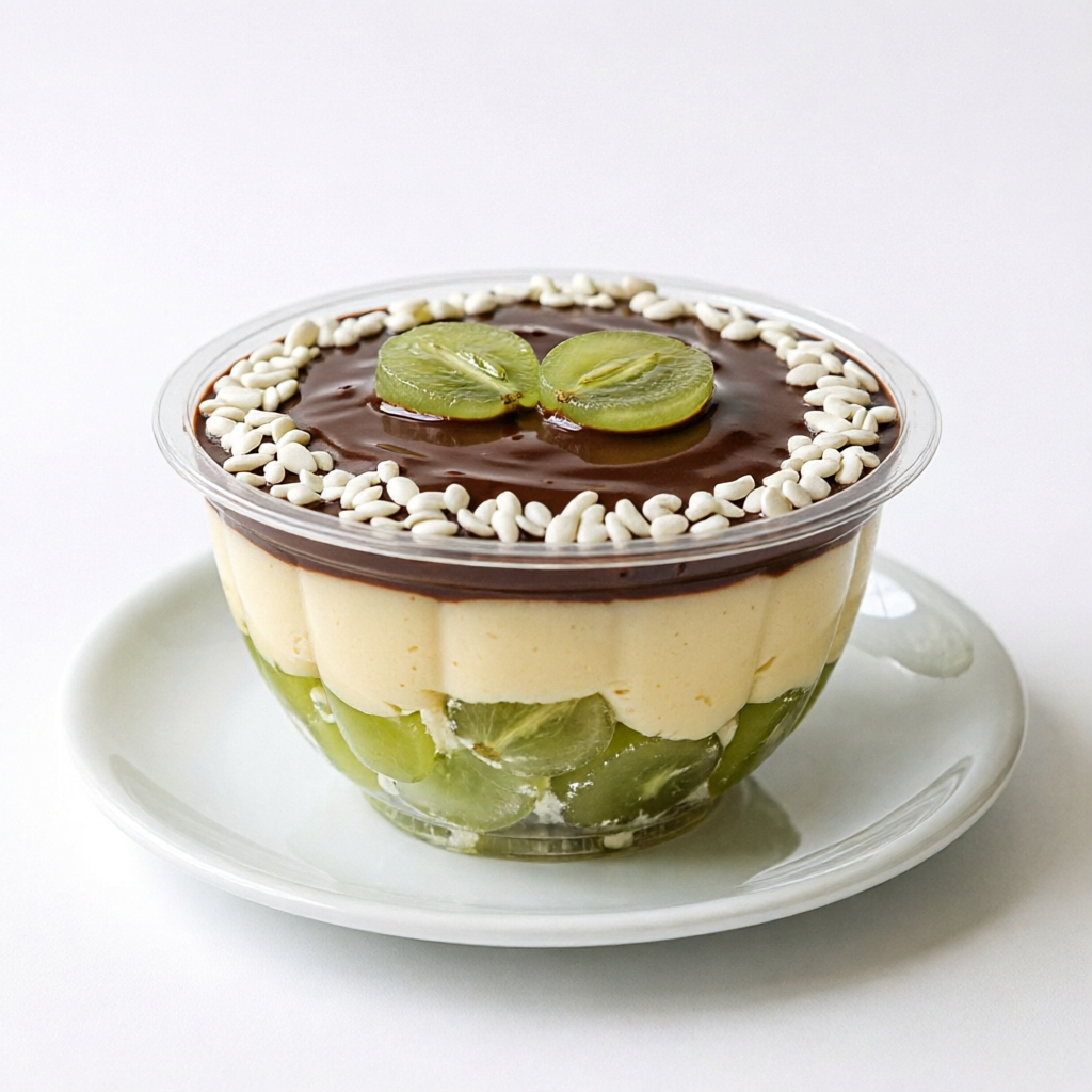 Uvas verdes sem caroços, Brigadeiro de Ninho e Cobertura de Ganache de Chocolate. Um doce incrível!