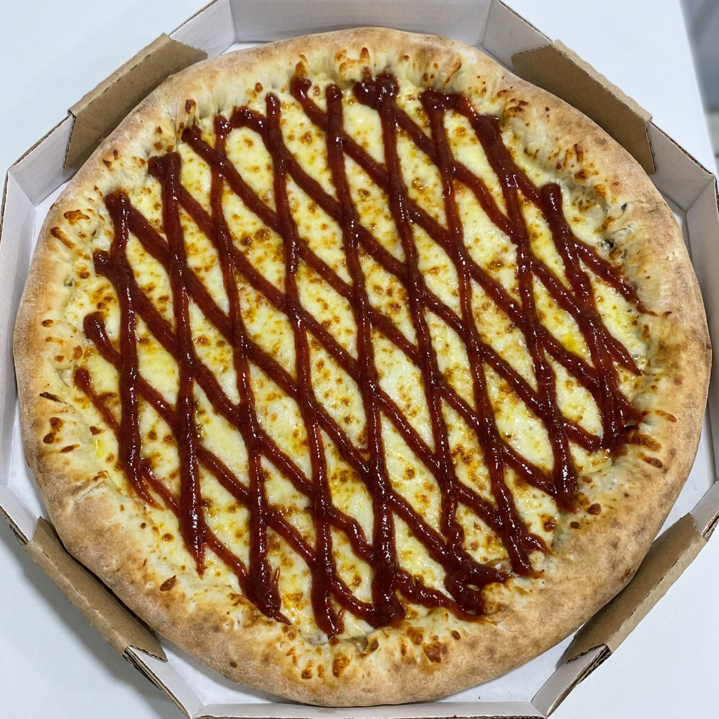 Muçarela, creme de leite e goiabada.