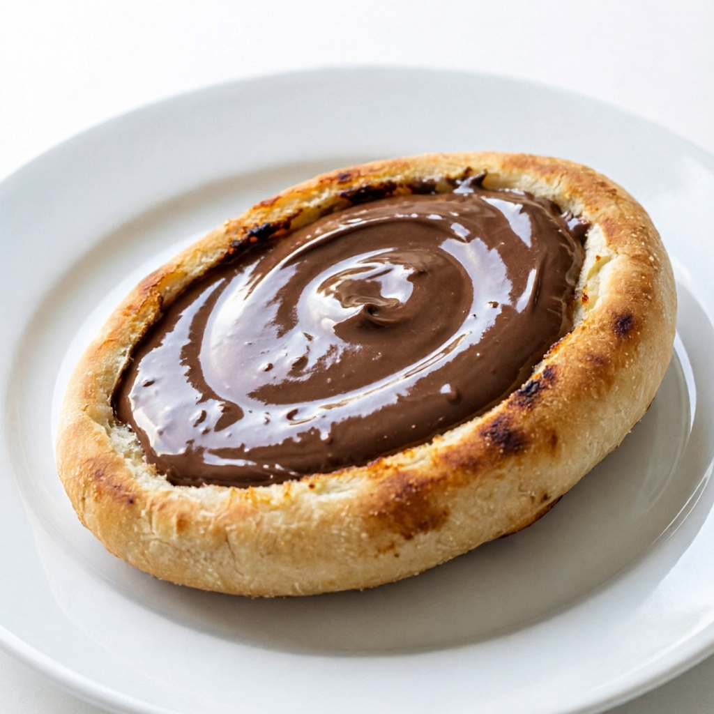 Esfiha aberta de Chocolate ao leite