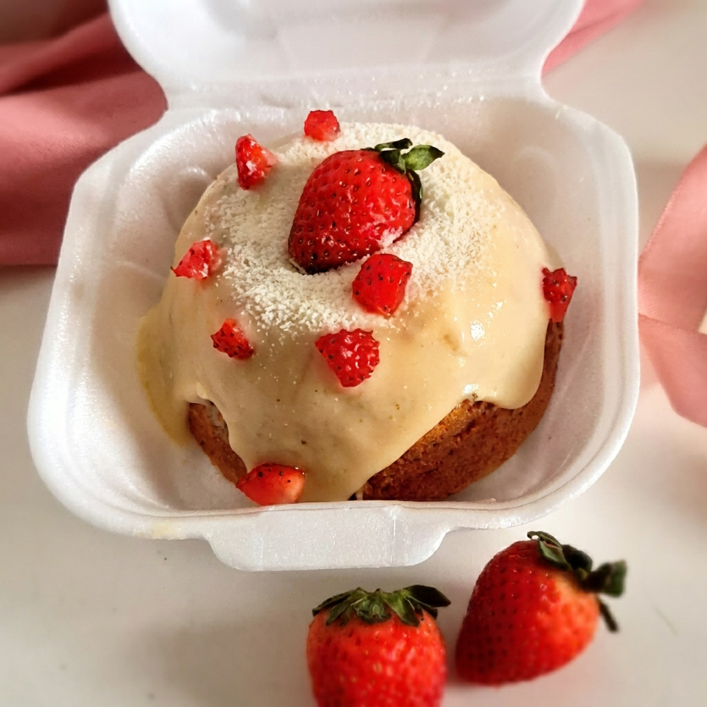 Feito com uma massa macia de bolo super macia, intercalado com pedaços de morangos fresco e um creme de brigadeiro branco cremoso, maravilhoso ,finalizado com leite ninho e morangos.