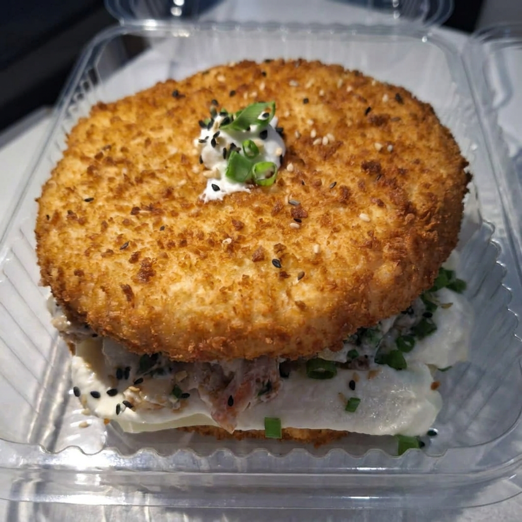 Recheio crú: camarão cortado em pedaços com creme cheese