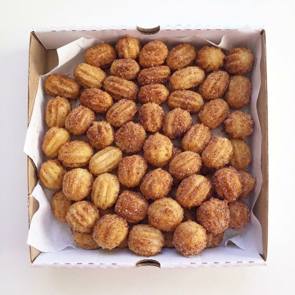 Churros fresquinhos, dourados e irresistíveis! Finalizados com açúcar e canela para deixar cada mordida perfeita. Ideal para festas, aniversários, confraternizações ou aquele momento especial em família.