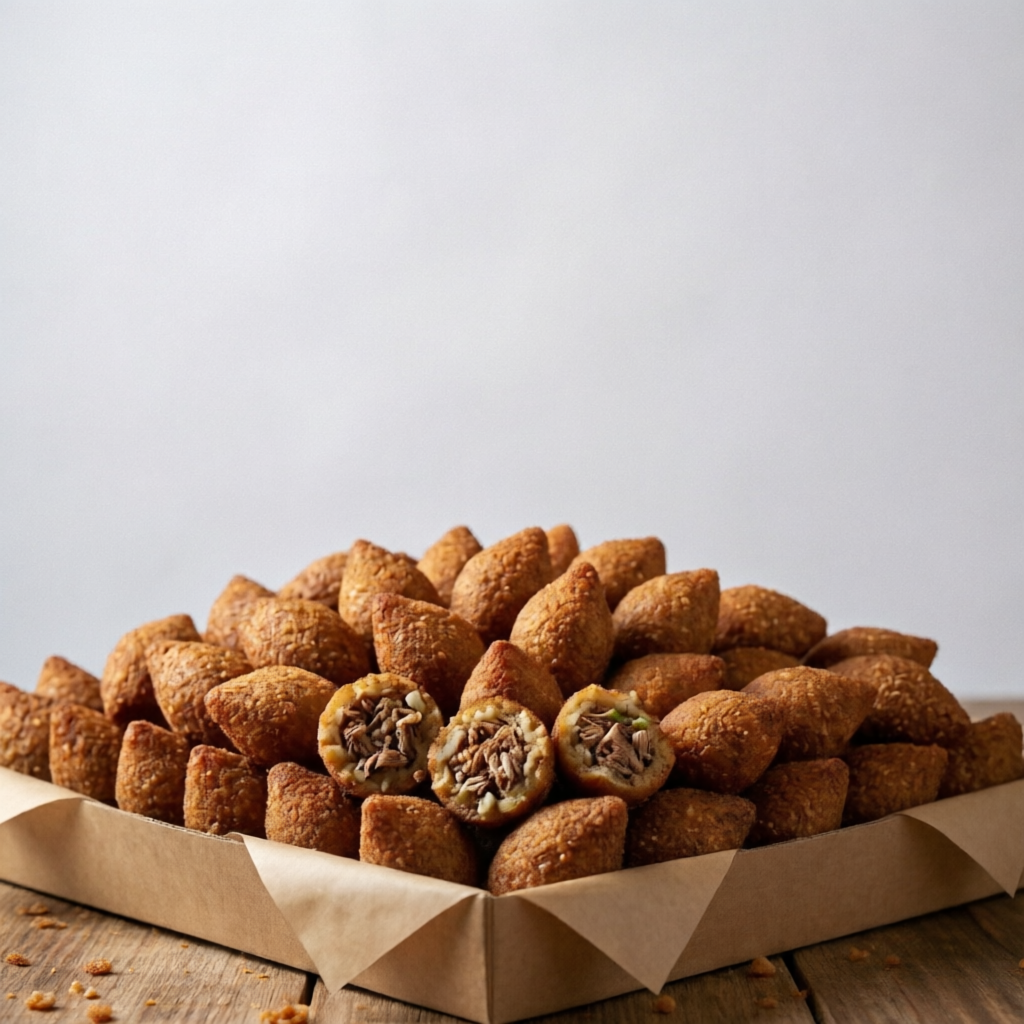 100 Mini kibe de 16g cada un. Crocância irresistível!