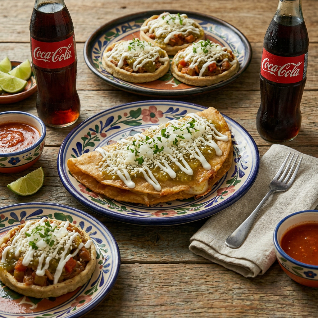 Sope + Quesadilla Frita + 2 Bebidas