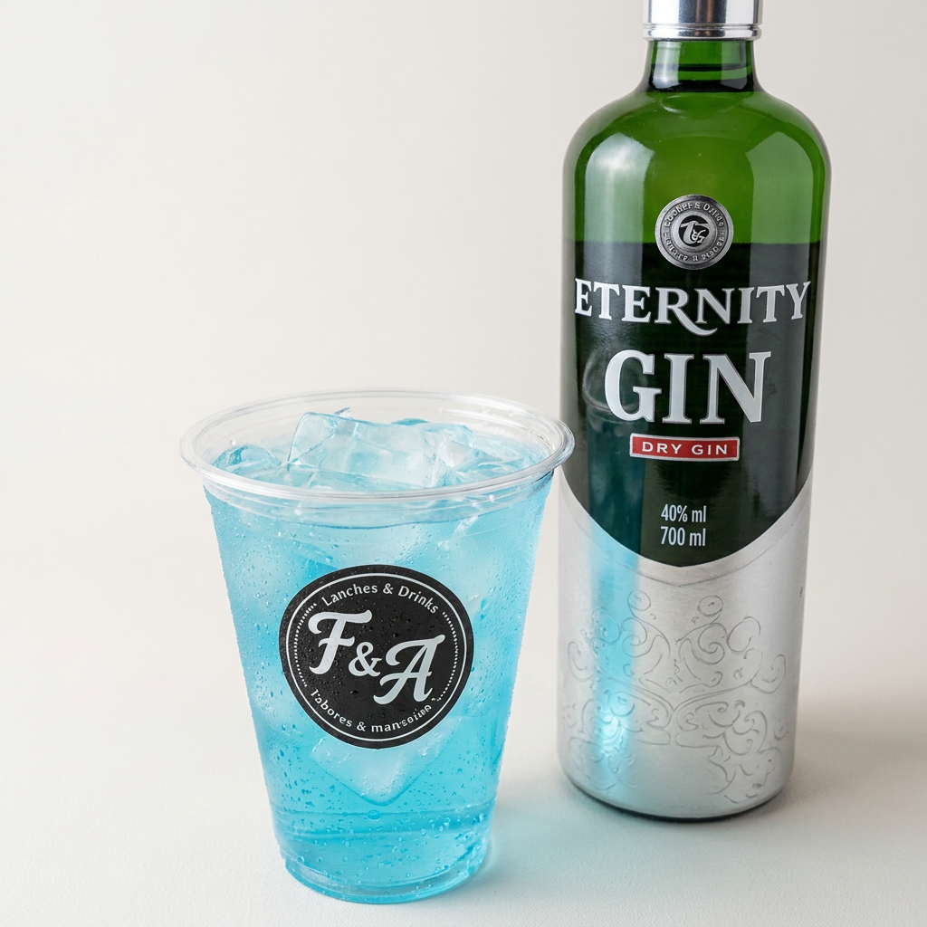 -Copão de 500ml -2 dose de Gin -Energetico a sua escolha -Sabor de gelo a sua escolha
