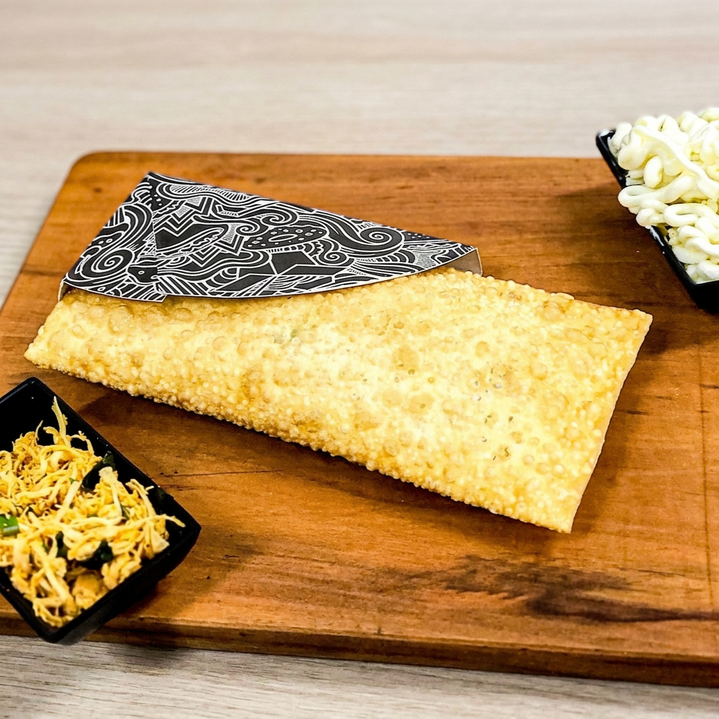 Mussarela fatiada com Catupiry e Cheddar