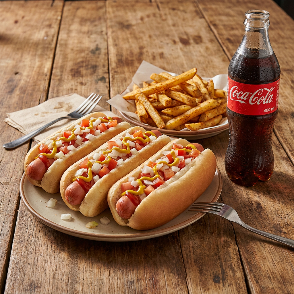 Combo Hot Dog + Papas + Refresco