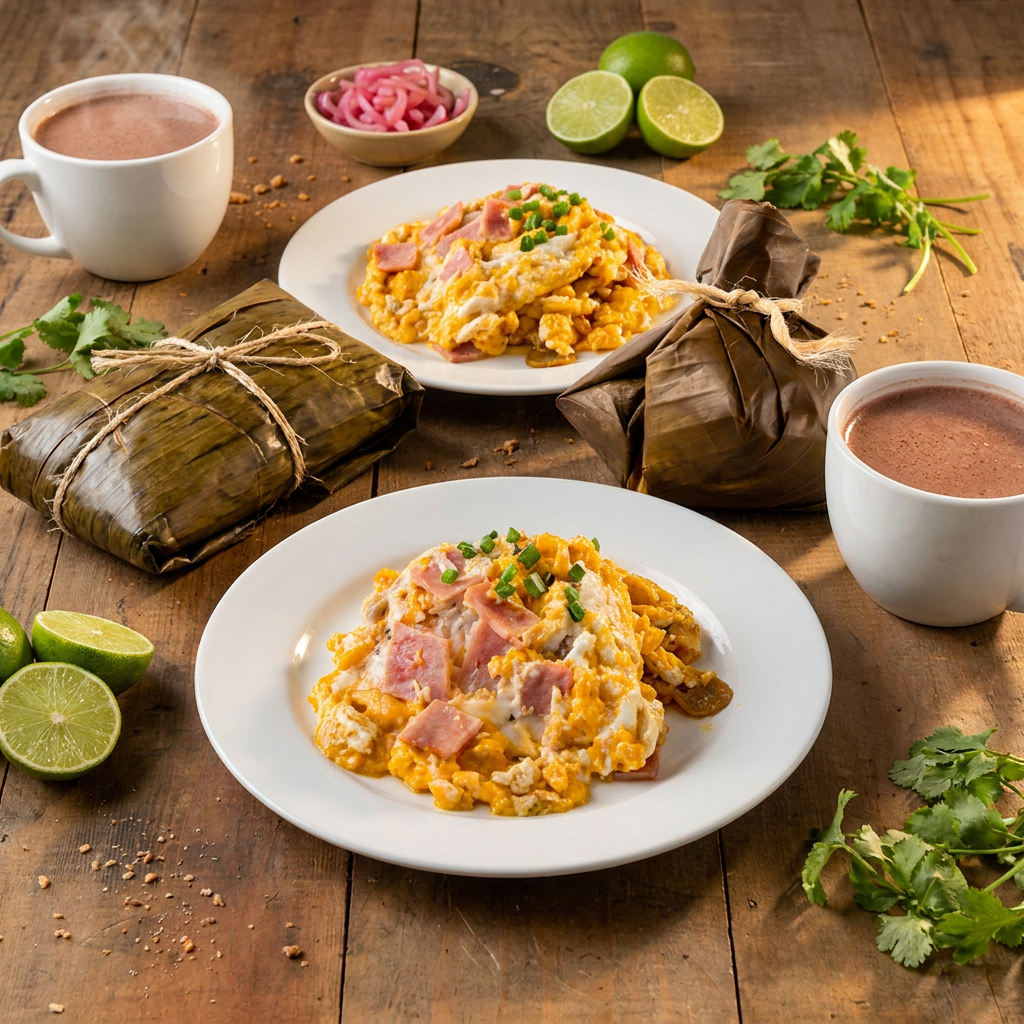 COMBO 2 DESAYUNO CON TAMAL
