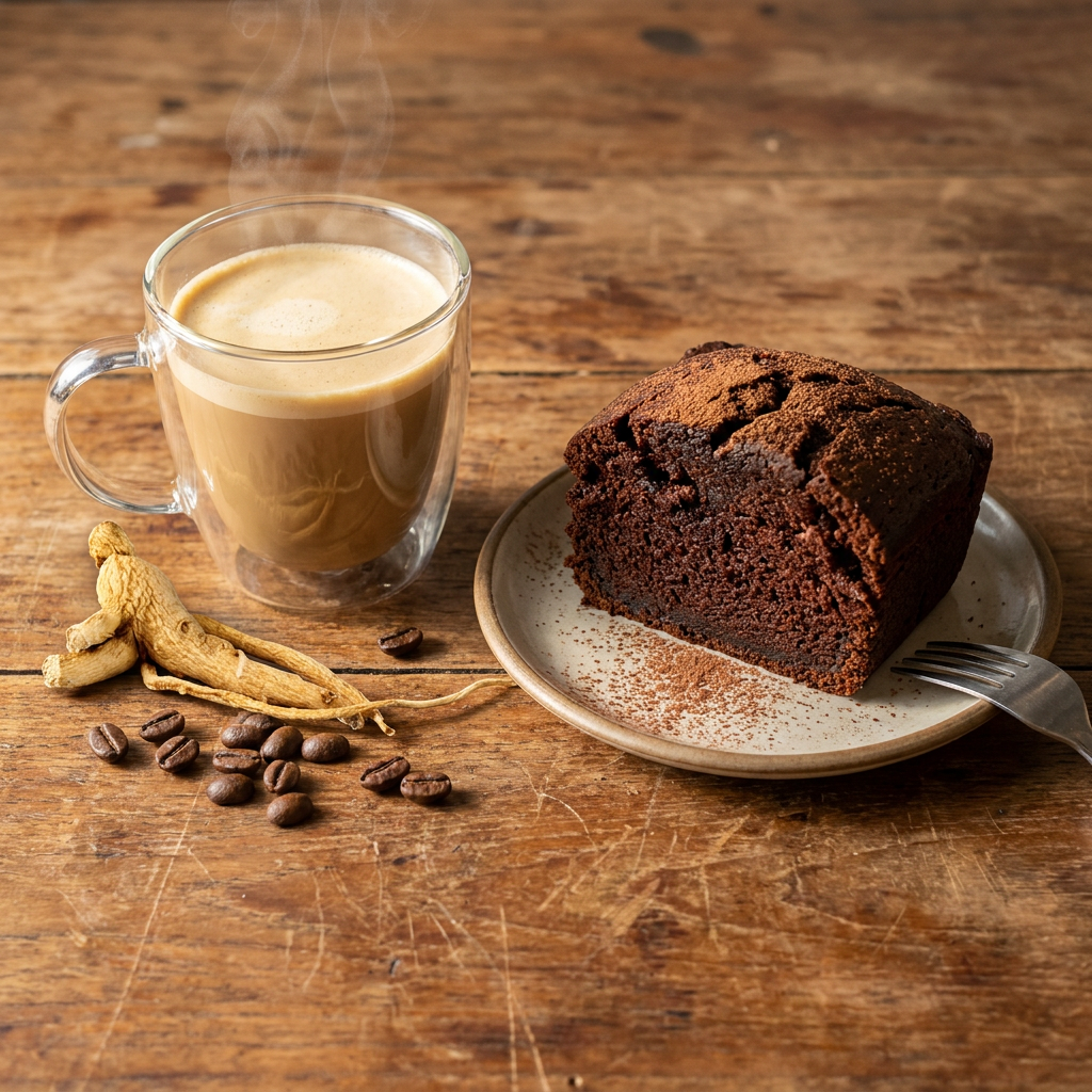 CAFÉ DESCAFEINADO Y PANQUÉ DE CHOCOLATE