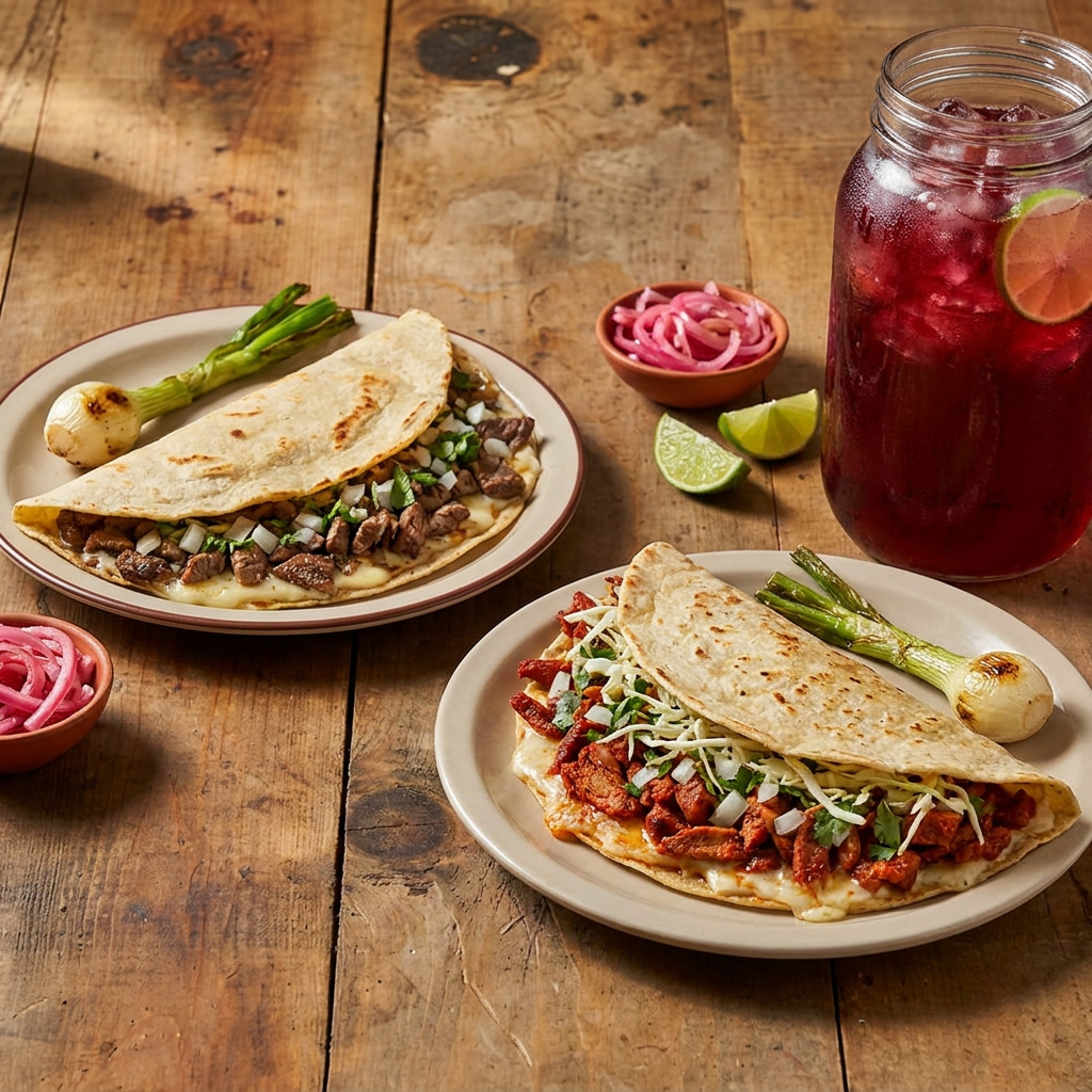 2 Quesadillas + 1 Litro de Agua