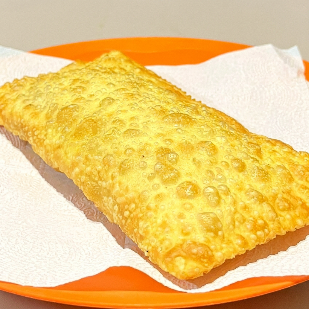 Recheado com linguiça calabresa e bacon