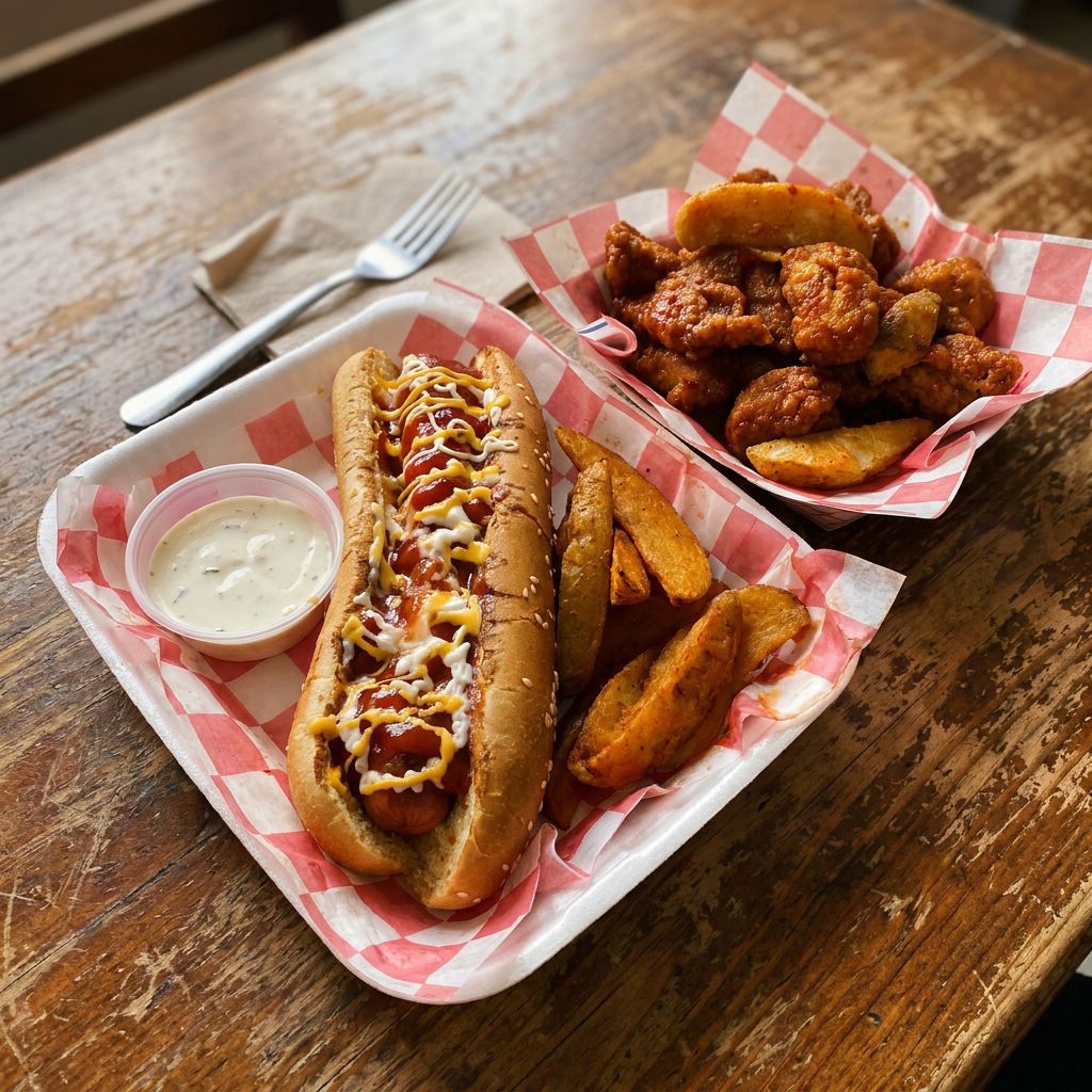 ¡Cena Rico! Boneless Grandes + Hot Dog Jumbo
