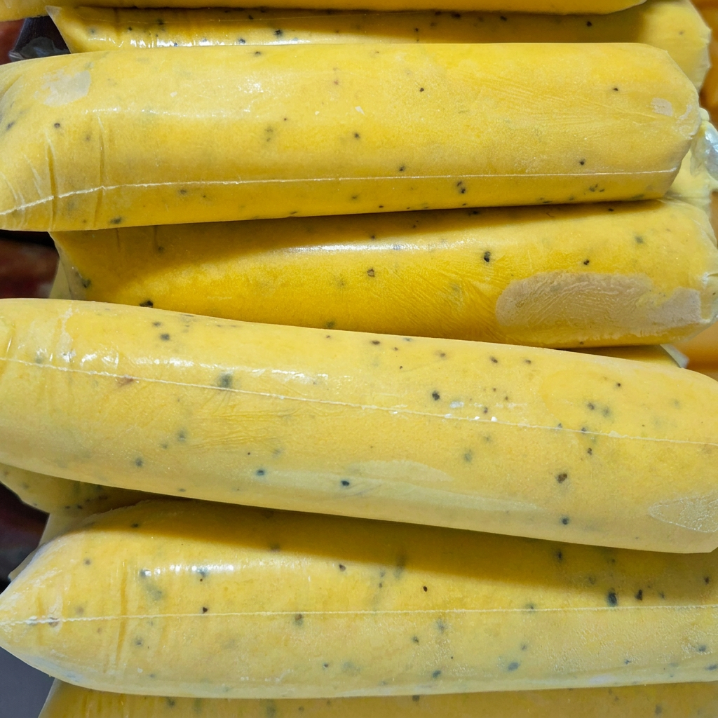 Delicioso gelinho da fruta do maracujá com leite!