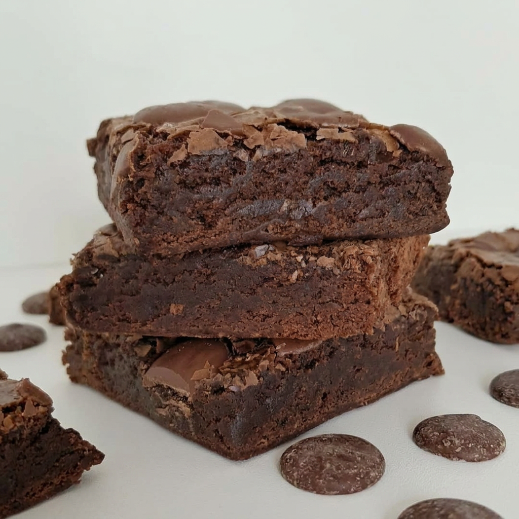 """Descubra o sabor irresistível do nosso brownie tradicional, uma explosão de chocolate que derrete na boca, casquinha crocante por fora e massa molhadinha e cremosa por dentro, combinação perfeita de cremosidade e sabor. 75g serve 1 pessoa"