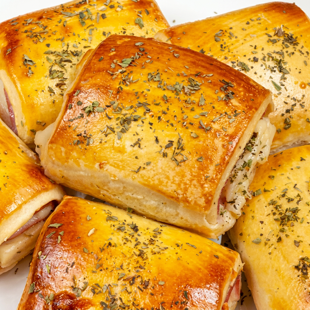 Deleite-se com 10 irresistíveis Enroladinhos de Calabresa Assados, uma especialidade da nossa categoria 'Salgados Médios Artesanais'. Cada peça é habilmente preparada e assada à perfeição, envolta em uma massa leve e crocante, que envolve o sabor rico e apimentado da calabresa. É o equilíbrio perfeito entre o crocante e o suculento, criando uma experiência gastronômica verdadeiramente memorável. Ideal para qualquer ocasião, seja uma reunião familiar, um lanche rápido ou para satisfazer um desejo de um salgado gourmet.