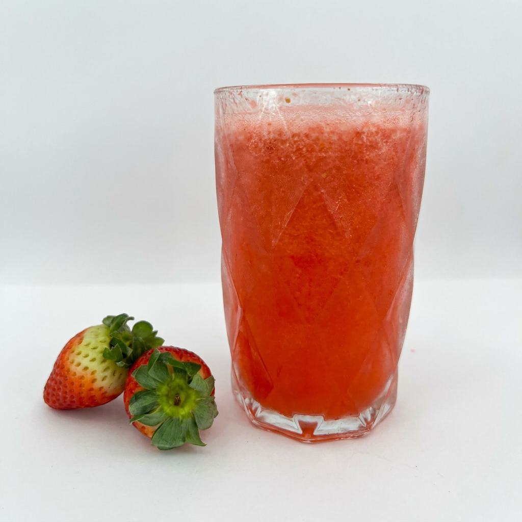 Suco natural de morango.
