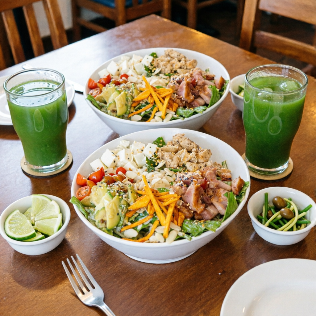 Combo de Ensalada con Pollo BBq + Agua