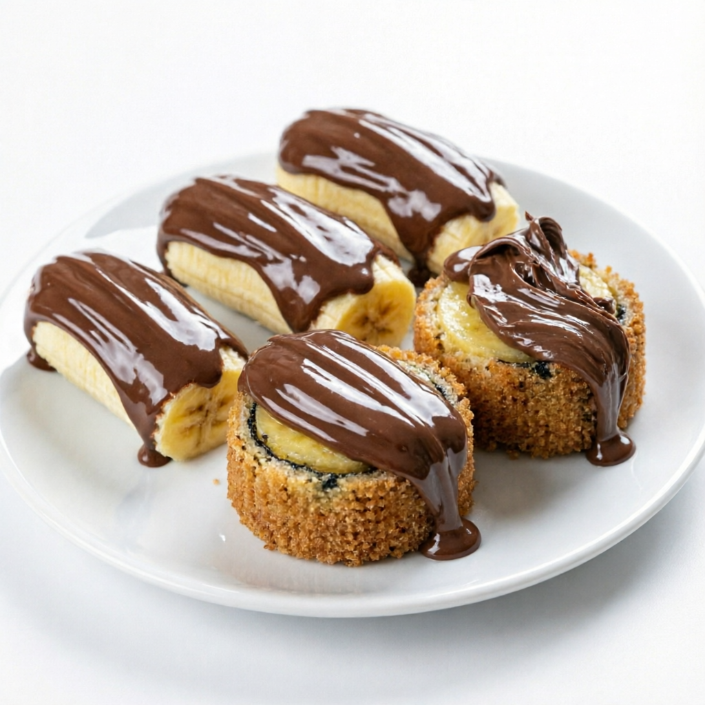 Banana com cobertura de Chocolate