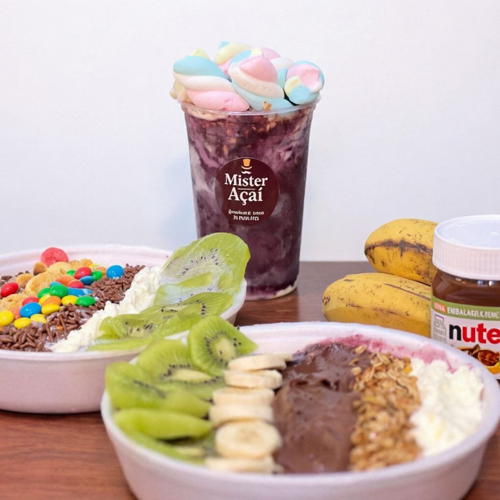 Leve 2 copos de 400ml e Ganhe Nutella Grátis em ambos + 6 complementos e calda grátis. - Aproveite é por tempo limitado. Escolha até 6 complementos e até uma calda para cada copo.