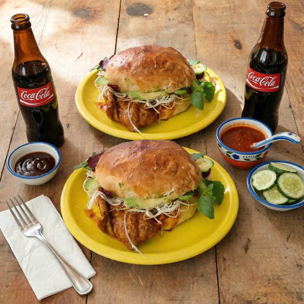 COMBO CEMITA DE CARNE ENCHILADA