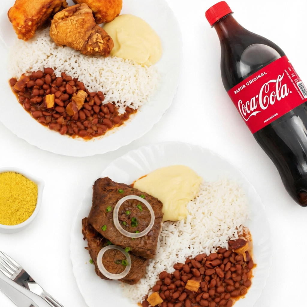 Escolha duas marmitas e o seu refrigerante de 1lt